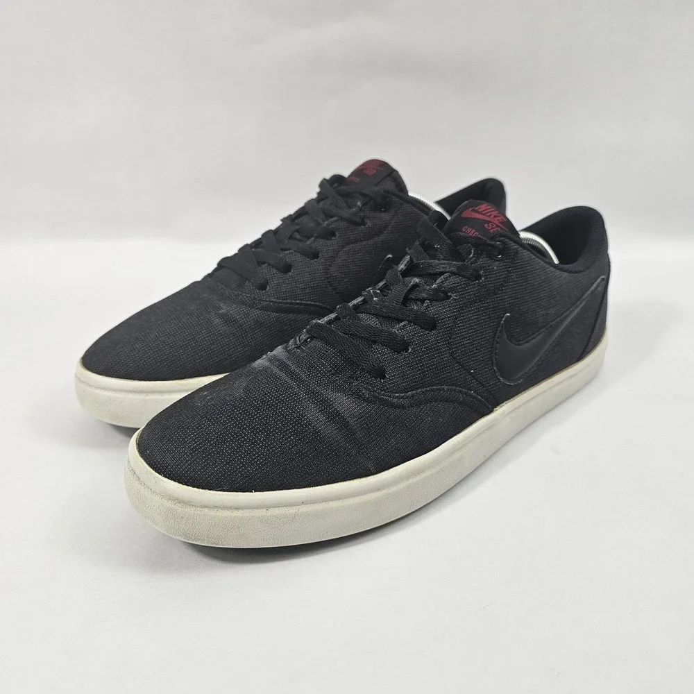Mens Nike Check Solar SB Running Shoes Black Canvas 843896-007 - Size 11.5‎